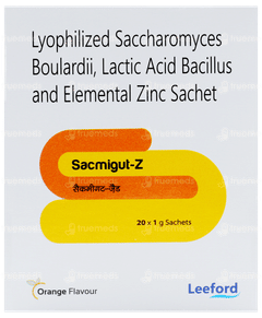 Sacmigut Z Orange Flavour Sachet 1 Gm